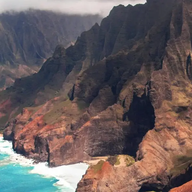 Kauai island landscape in Hawaii